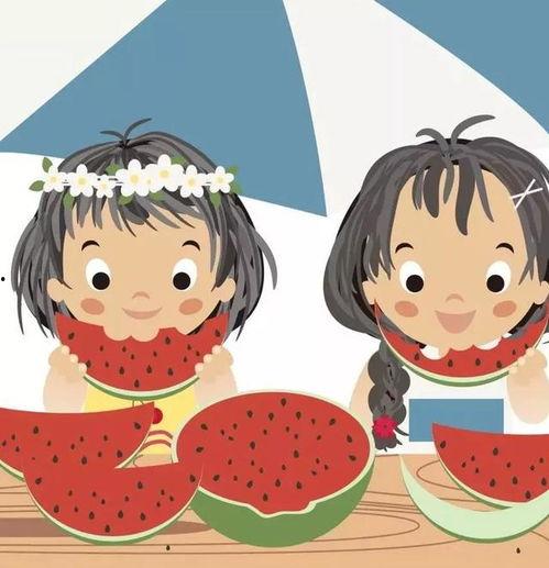 吃瓜的图片动漫图片,动漫美食大揭秘